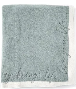 Barefoot Dreams CozyChic Inspiration Embroider (Waterfall)