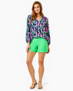 Lilly Pulitzer Elsa Top (Navy De Vine)