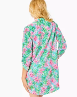 Lilly Pulitzer Natalie Shirtdress Cover Up (So Shellegant)