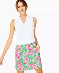 Lilly Pulitzer UPF 50+ Luxletic Maryana Skort (Resort White Pear Necessities)