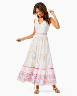 Lilly Pulitzer Charleen Maxi Dress (Tropical Dot Clip) Dresses