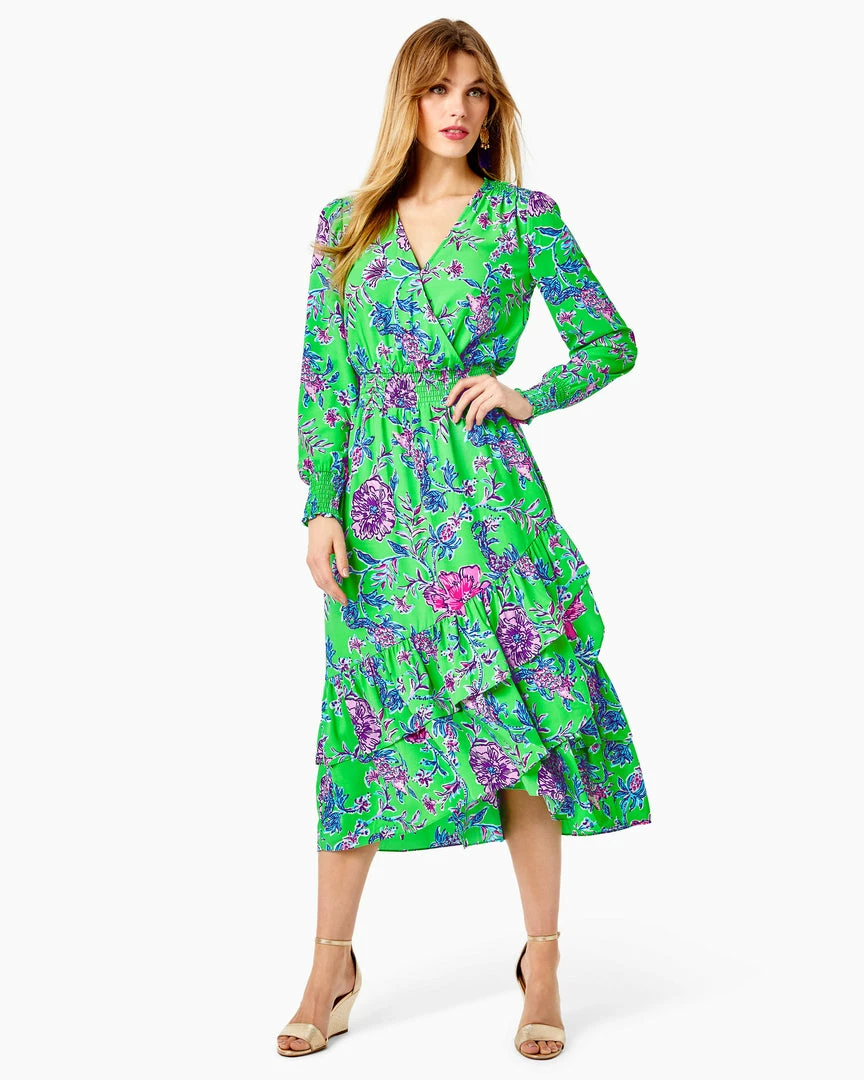 Lilly Pulitzer Dresses Cristiana Stretch Lileeze Midi Dress (Brewsters) 3 Lilly Pulitzer Dresses Cristiana Stretch Lileeze Midi Dress (Brewsters)
