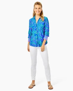 Lilly Pulitzer Serenade In The Shade (Eclipse Blue) Tops