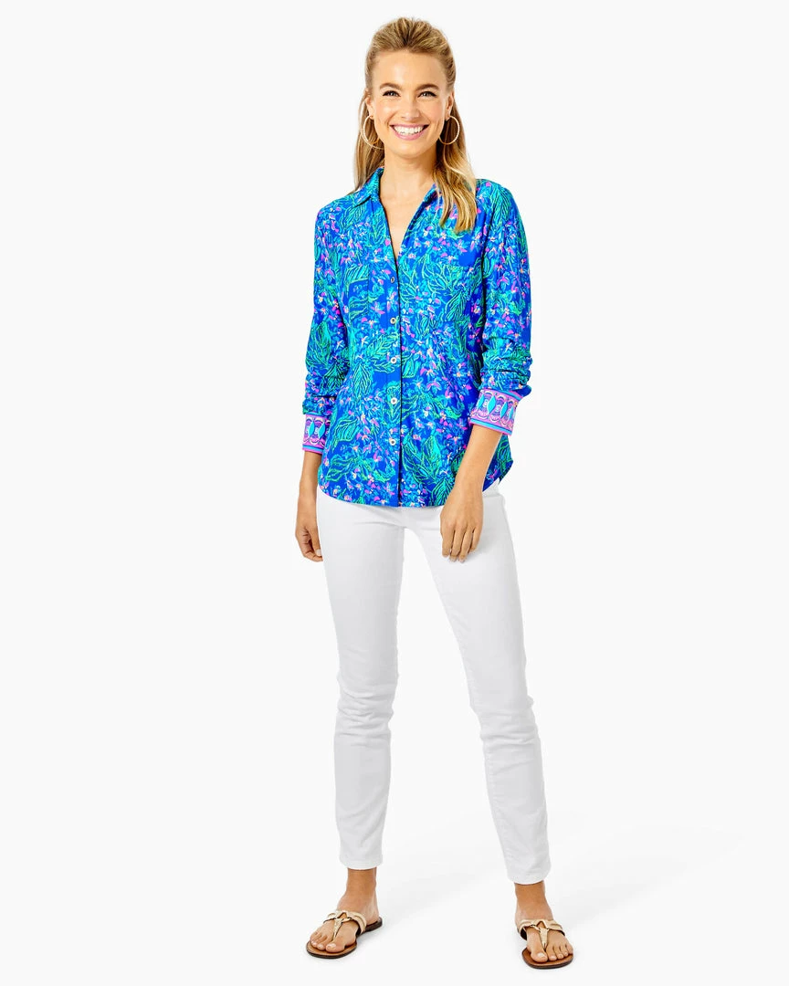 Lilly Pulitzer Serenade In The Shade (Eclipse Blue) Tops 3 Lilly Pulitzer Serenade In The Shade (Eclipse Blue) Tops