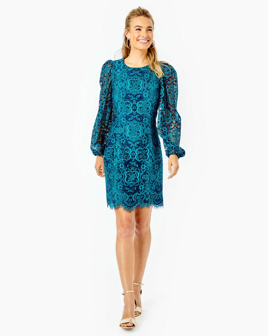 Lilly Pulitzer Georgi Dress (Valencia Teal) Dresses 3 Lilly Pulitzer Georgi Dress (Valencia Teal) Dresses