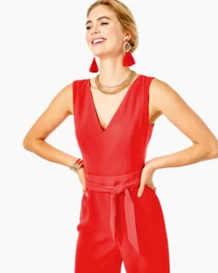 Lilly Pulitzer Jannah Jumpsuit (Ruby Red) 6 Lilly Pulitzer Jannah Jumpsuit (Ruby Red)