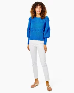 Lilly Pulitzer Kippa Sweater (Blue Flare) Tops