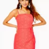 Lilly Pulitzer Jesse Ruffle Eyelet Romper (Spicy Coral Neon Sunburst Eyelet) 2 Lilly Pulitzer Jesse Ruffle Eyelet Romper (Spicy Coral Neon Sunburst Eyelet)