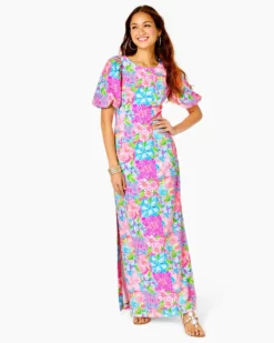 Lilly Pulitzer Kimberle Stretch Maxi Dress (Take It From Your Mummy) Dresses