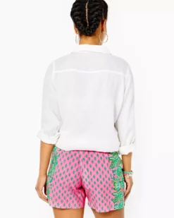 Lilly Pulitzer 5" Katia Mid-Rise Short (Oh Diamond Girl)