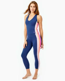 Lilly Pulitzer Vanti Bra Tank UPF 50+ (Oyster Bay Navy)