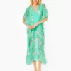 Lilly Pulitzer Cuca Maxi Caftan Cover-Up (Oh Diamond Girl)