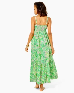 Lilly Pulitzer Heidi Cotton Maxi Dress (Mandevilla Baby Fins & Flippers) Dresses