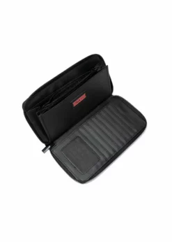 Haute Shore Cash Bello Wallet (Black/Olive Red & Black Stripe)