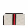 Haute Shore Accessories Cash Roma Wallet (Beige Coated/Olive Red & Black Stripes)