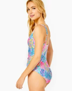 Lilly Pulitzer Swim Napili One Piece (Multi Splashdance)