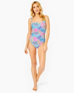 Lilly Pulitzer Swim Napili One Piece (Multi Splashdance)