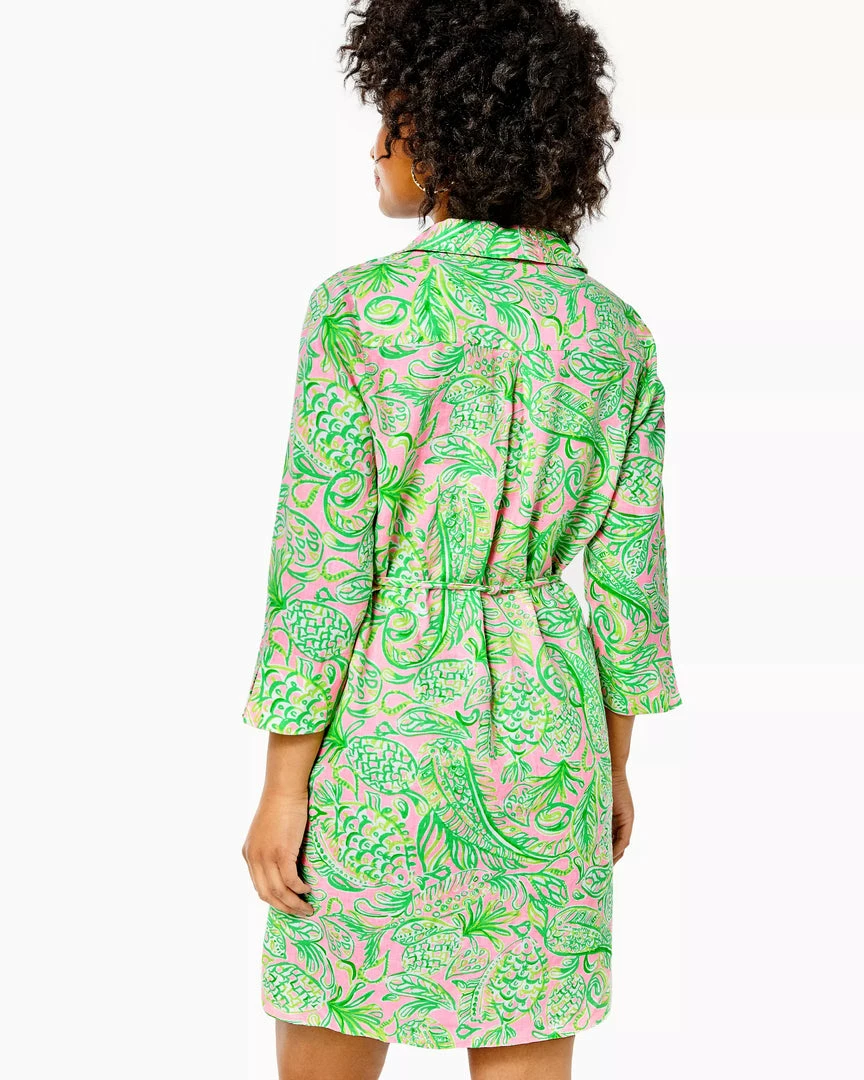 Lilly Pulitzer Pilar Linen Tunic Dress (Mandevilla Baby Fins & Flippers) Dresses 4 Lilly Pulitzer Pilar Linen Tunic Dress (Mandevilla Baby Fins & Flippers) Dresses