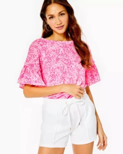 Lilly Pulitzer Bottoms Elani Knit Short (Resort White)