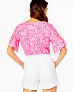 Lilly Pulitzer Bottoms Elani Knit Short (Resort White)