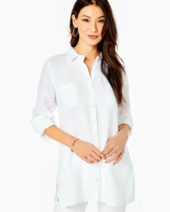 Lilly Pulitzer Seaview Tunic (Resort White)