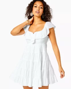 Lilly Pulitzer Emie Dress (Resort White) Dresses