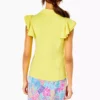 Lilly Pulitzer Tops Caddie Polo UPF 50 (Calla Yellow)
