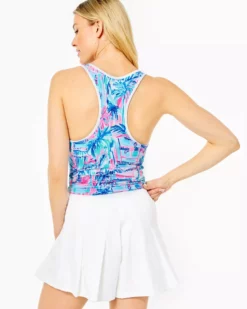 Lilly Pulitzer UPF 50+ Luxletic Frazer Short (Resort White)