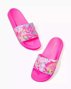 Lilly Pulitzer Cabana Slides (Shell Me Something Good)