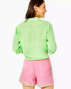 Lilly Pulitzer Bottoms Laryn Linen 4" Short (Pink Shandy)
