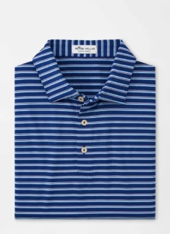 Peter Millar Tops Cyrus Performance Jersey Polo (Sport Navy)