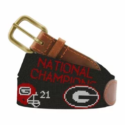 Smathers & Branson Accessories Georgia 2021 National Championship Belt (Black)