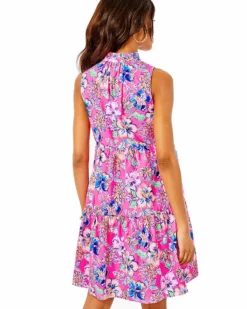 Lilly Pulitzer Novella Swing Dress (Pink Isle Last Bud Not Least) 5 Lilly Pulitzer Novella Swing Dress (Pink Isle Last Bud Not Least)