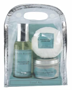 K. Hall Designs Gifts For Him Three-Piece Travel Kit (Egyptian Jasmine)