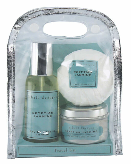 K. Hall Designs Gifts For Him Three-Piece Travel Kit (Egyptian Jasmine) 3 K. Hall Designs Gifts For Him Three-Piece Travel Kit (Egyptian Jasmine)