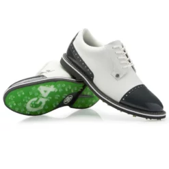 G/Fore Shoes Cap Toe Gallivanter (Snow/Charcoal)