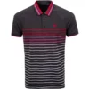 G/Fore Tops Variegated Raglan Stripe Polo (CHGR) 2 G/Fore Tops Variegated Raglan Stripe Polo (CHGR)