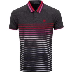 G/Fore Tops Variegated Raglan Stripe Polo (CHGR)