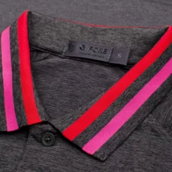 G/Fore Tops Variegated Raglan Stripe Polo (CHGR)