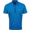 G/Fore Tops Horizon Stripe Polo (Aegean)