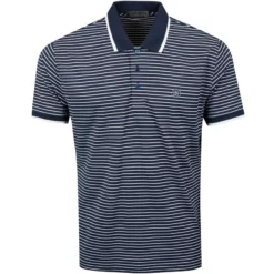 G/Fore Tops Perforated Stripe Polo