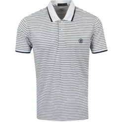 G/Fore Tops Perforated Stripe Polo