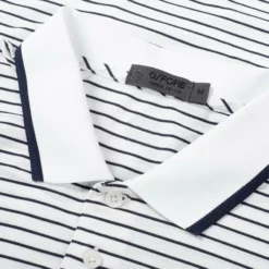 G/Fore Tops Perforated Stripe Polo
