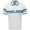 G/Fore Tops Liberty Stripe Polo (Snow) 1 G/Fore Tops Liberty Stripe Polo (Snow)