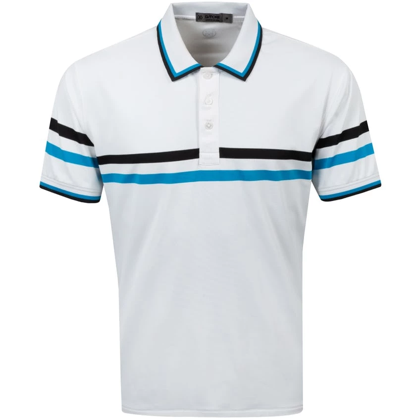 G/Fore Tops Liberty Stripe Polo (Snow) 3 G/Fore Tops Liberty Stripe Polo (Snow)