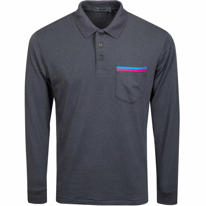 G/Fore Tops Luxe Long Sleeve Polo 3 G/Fore Tops Luxe Long Sleeve Polo