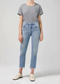 Citizens Of Humanity Charlotte Crop High Rise Straight (Parlay)