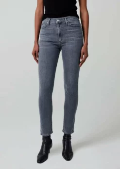 Citizens Of Humanity Olivia High Rise Slim (Silvermist) Bottoms