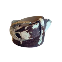 Only Options Cow Print With Silver Buckle Belt Accessories