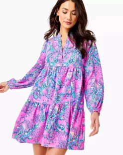 Lilly Pulitzer Winona Stretch Dress (Plumeria Pink Strut Your Stuff)